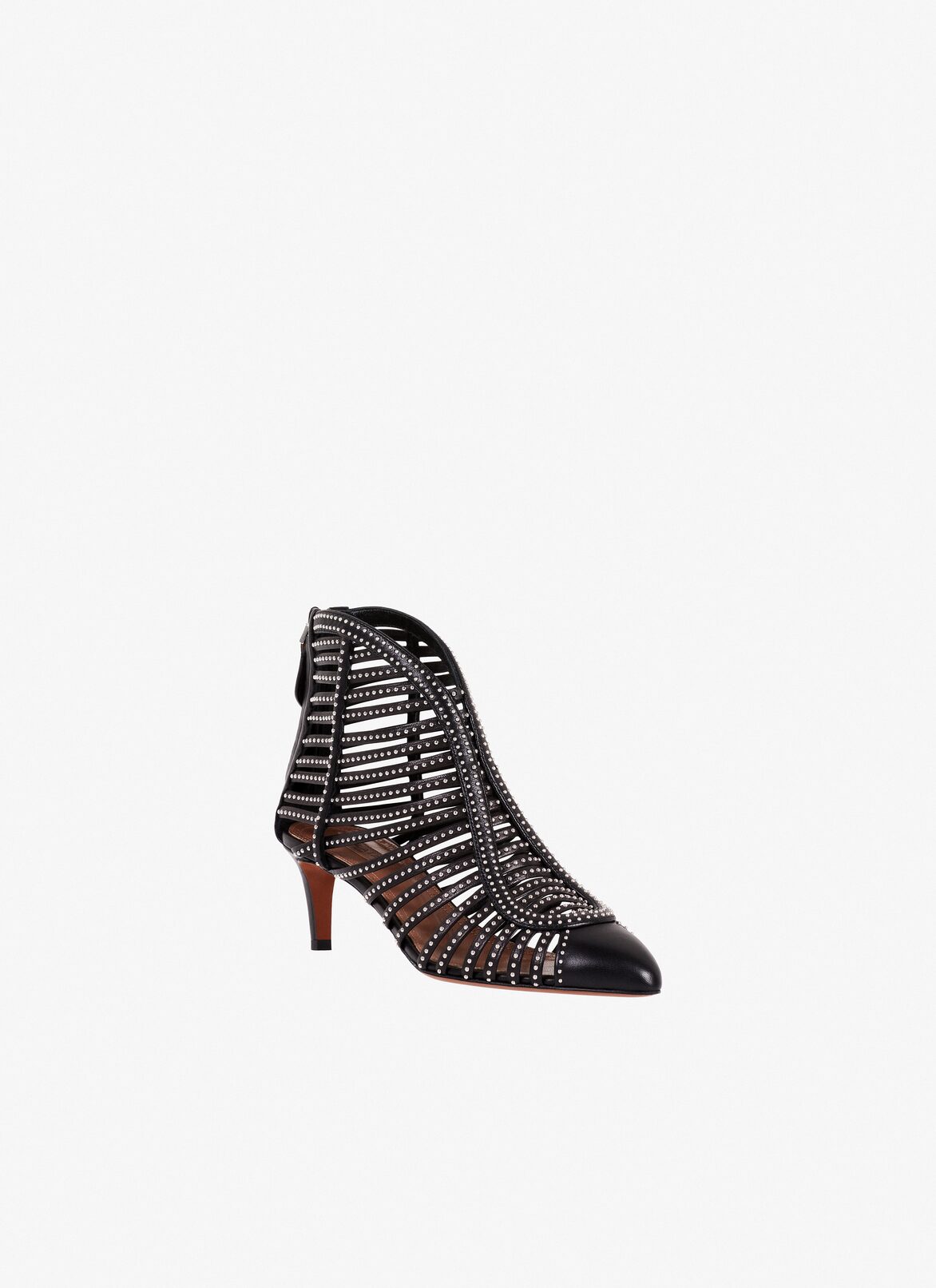 Kitten Heel Ankle Boots ALAÏA BLACK KITTEN HEEL ANKLE BOOTS